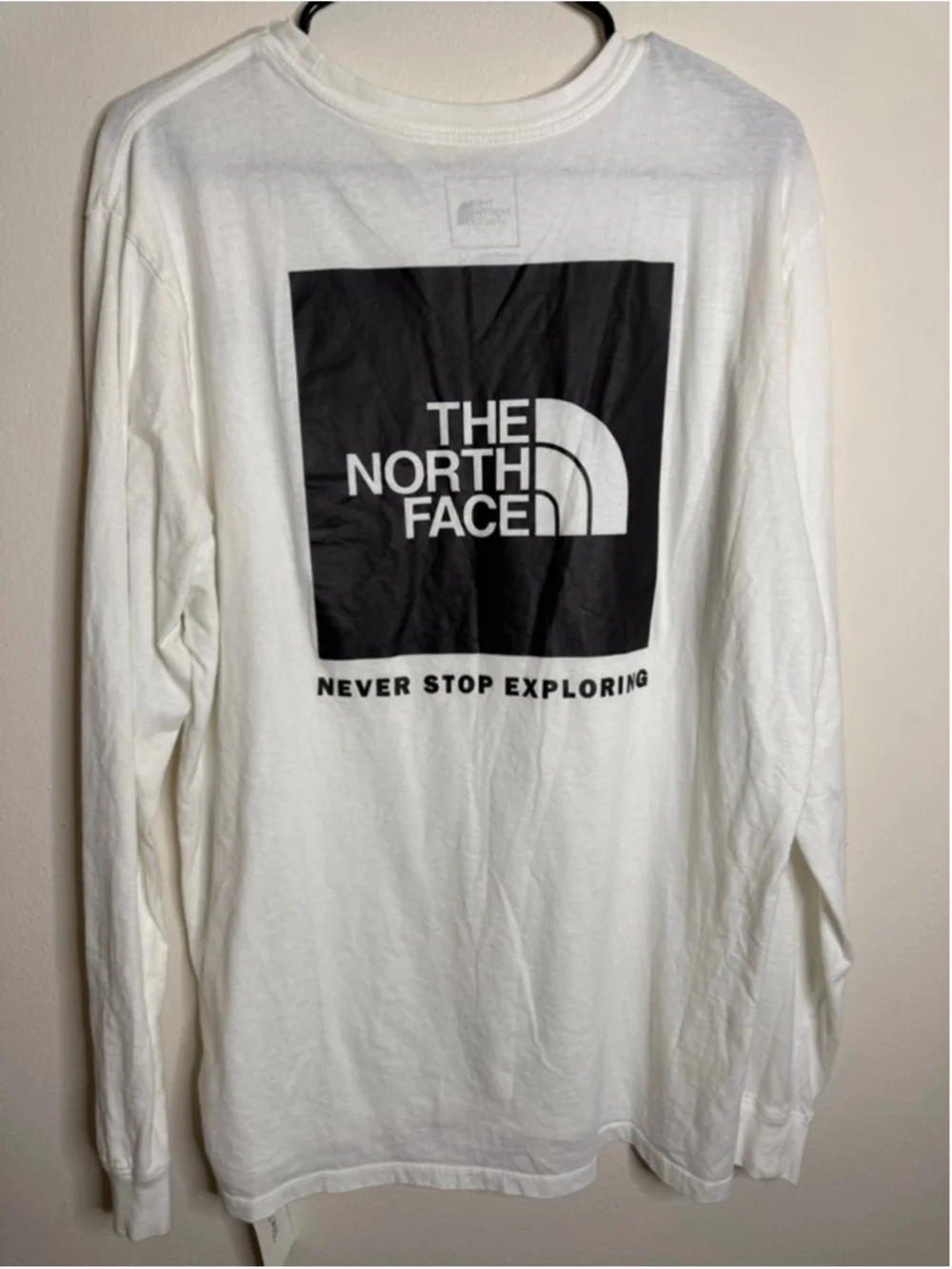 Men's The North Face Long Sleeve Tee White Black L